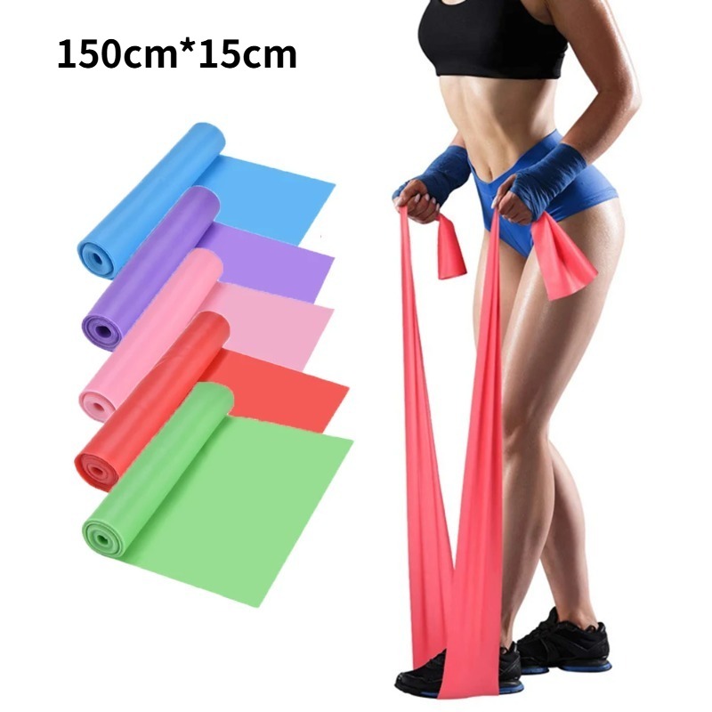 Home Gym Resistance Machine - Pita Latihan Lateks Alami, Pita Elastis