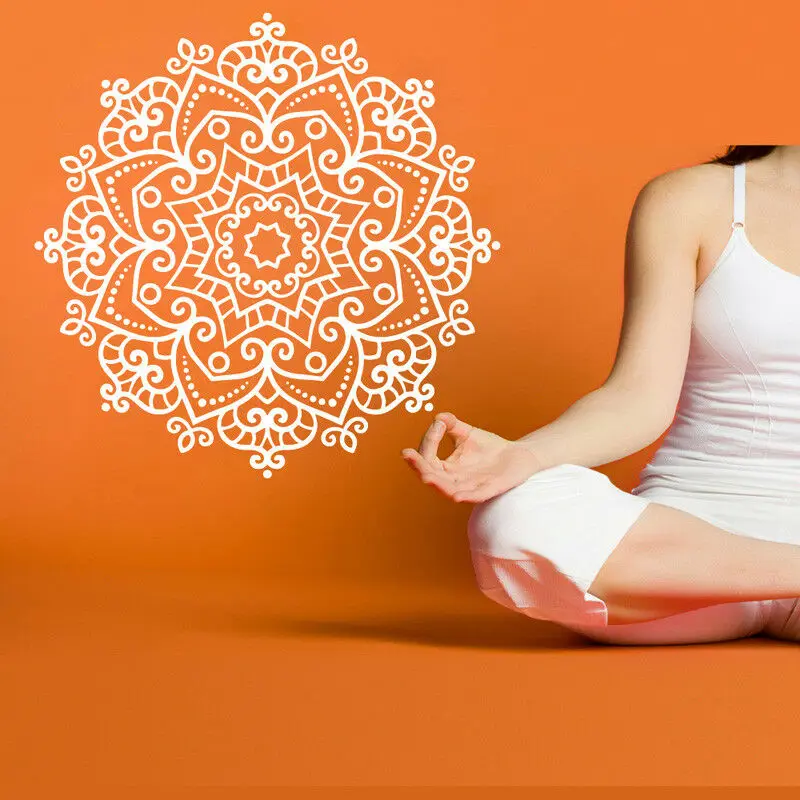 Home Gym Yoga Room - Yoga Hindu Buddha Stiker Dinding Vinyl