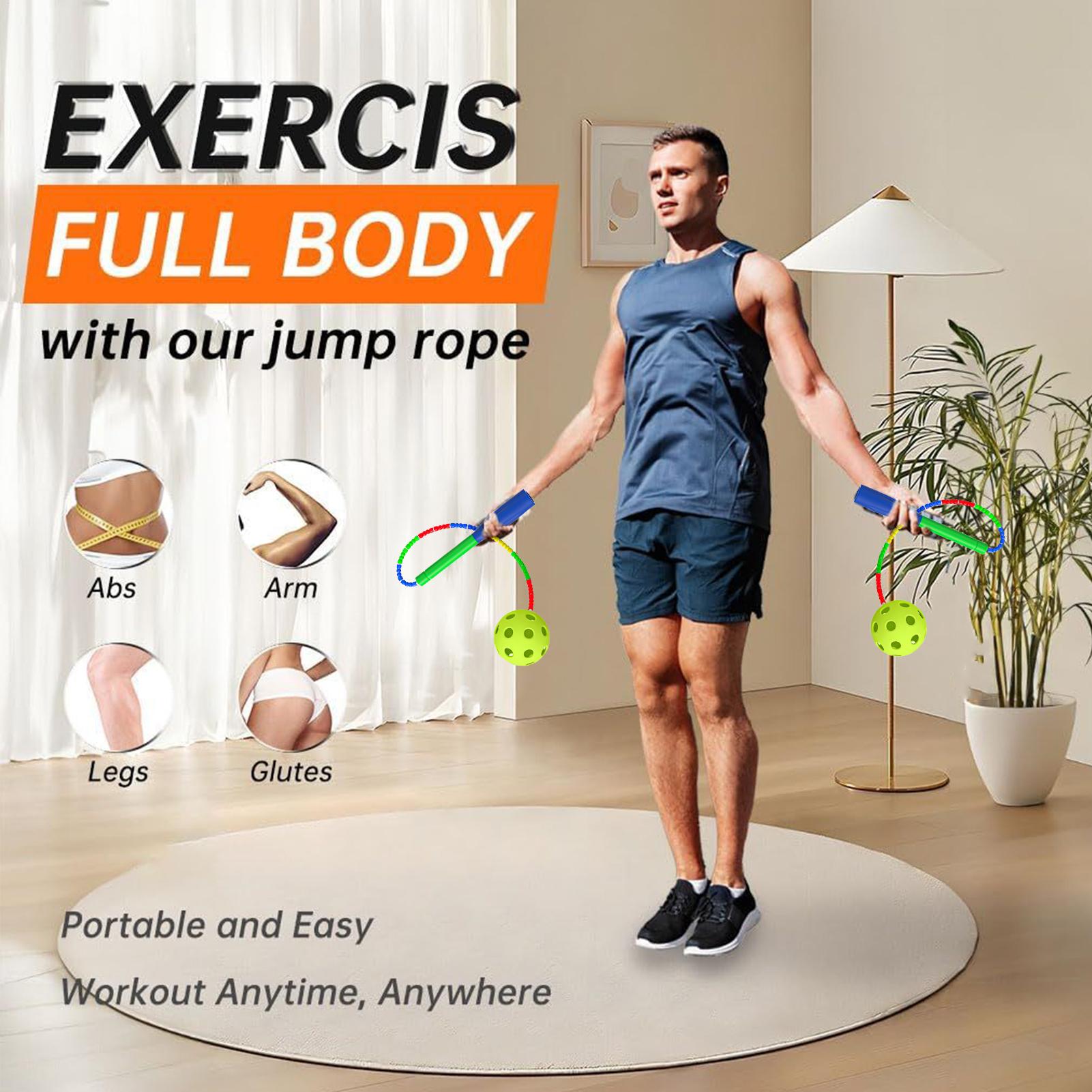 Home Gym For Kids - Tali Skipping Tali Lompat Dengan Bola