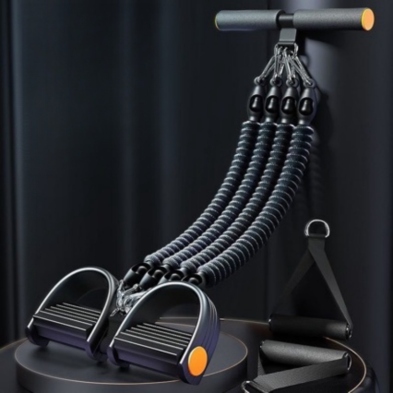Home Gym Resistance Machine - Tali regang Pedal kebugaran multifungsi, tali