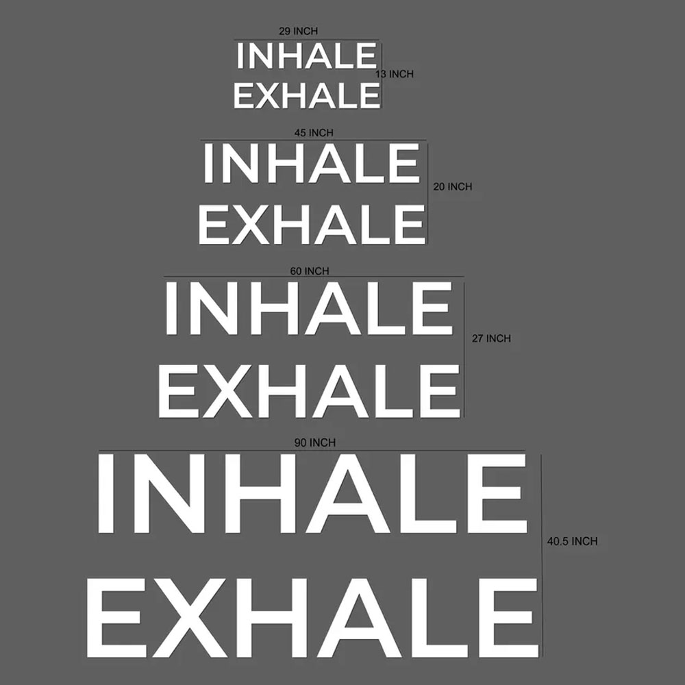 INHALE EXHALE Papan Tulis Dind - Home Gym Yoga Room ulasan dan harga