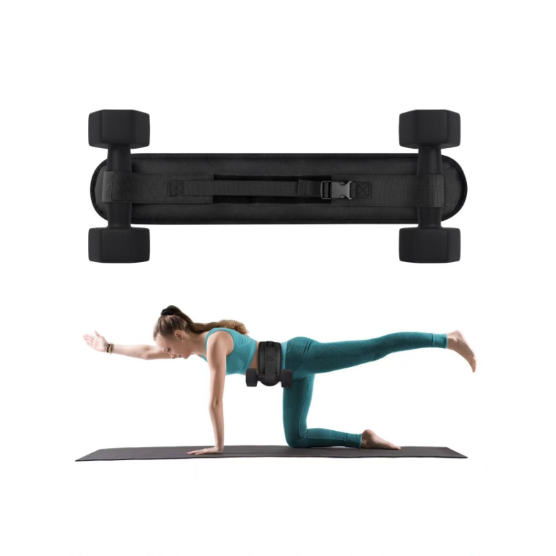 Sabuk Beban Glute Bridge yang  - Home Gym Dumbbell Workout ulasan dan harga