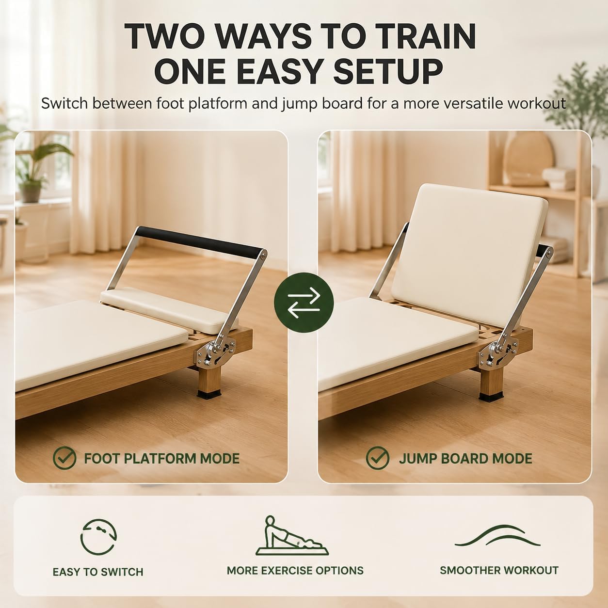 Reformer Pilates Lipat, Mesin  - Home Gym Resistance Machine ulasan dan harga