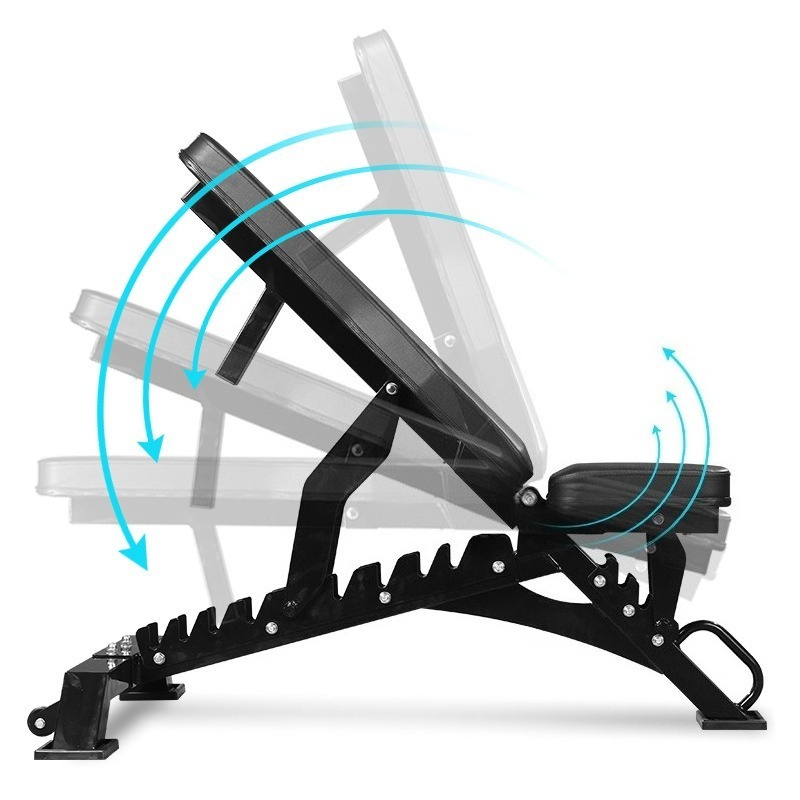 Bangku Dumbbell Logam Komersia - Home Gym Foldable ulasan dan harga