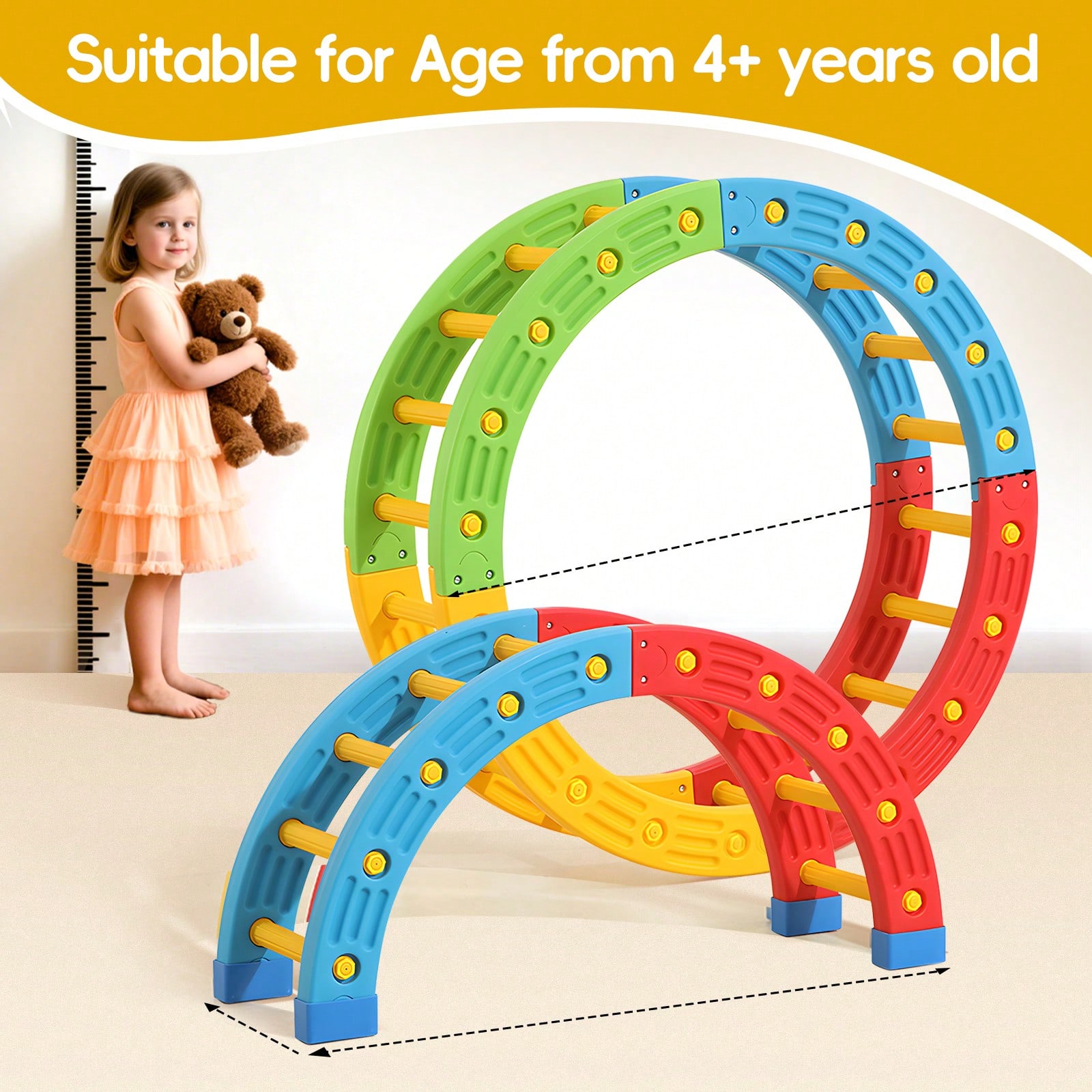 GCCSJ Mainan Panjat Anak 2-In- - Home Gym For Kids ulasan dan harga