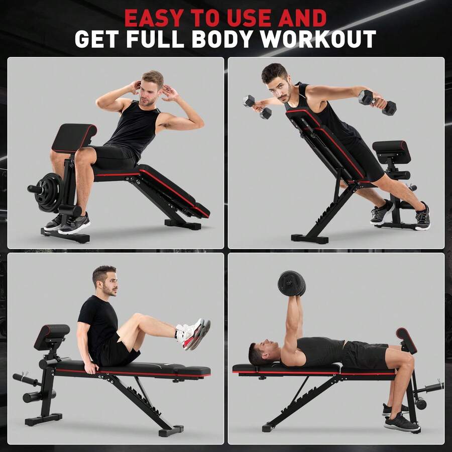Bangku Angkat Beban 7 Posisi y - Home Gym Full Setup ulasan dan harga