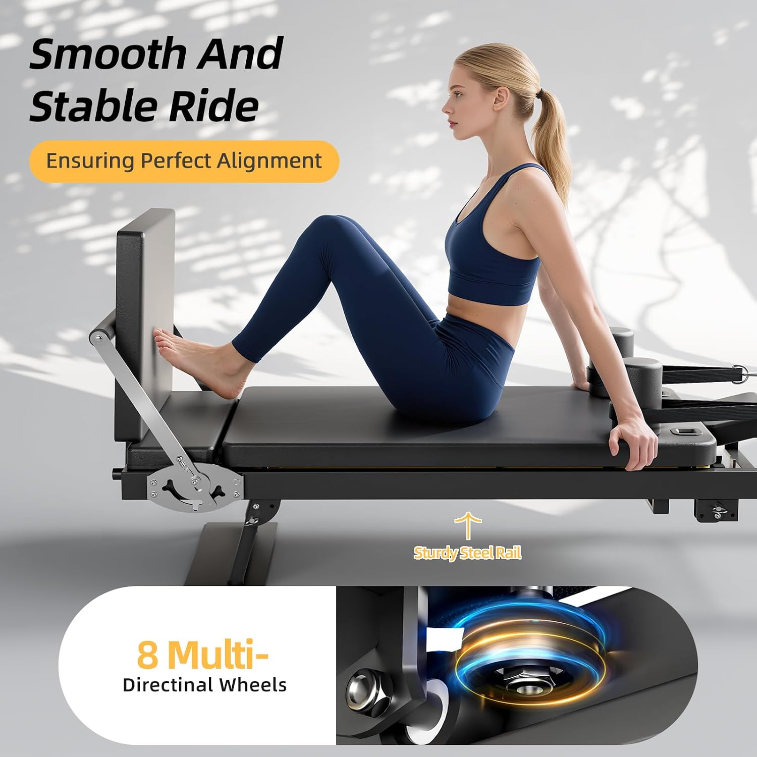 Mesin Pilates Reformer Lipat,  - Home Gym Resistance Machine ulasan dan harga