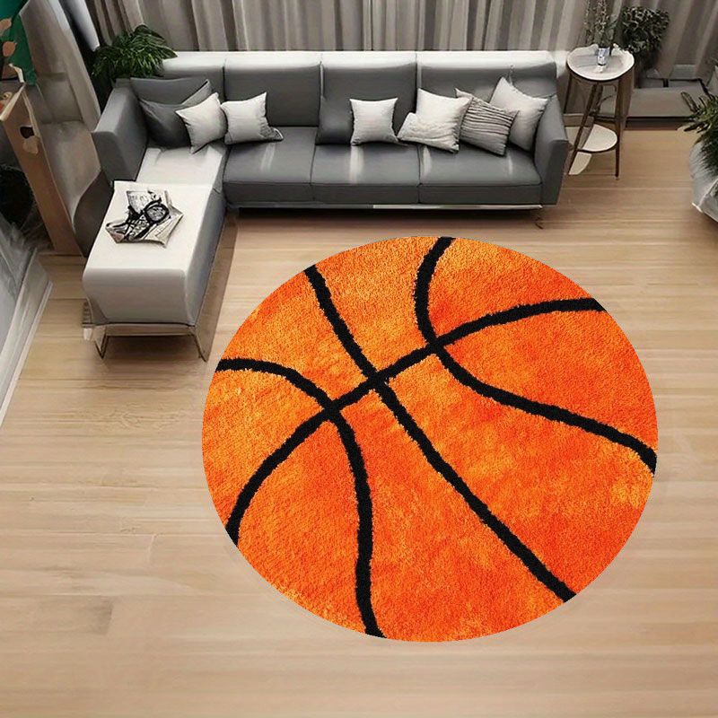 Karpet Bulat Pola Bola Basket  - Home Gym Kids ulasan dan harga